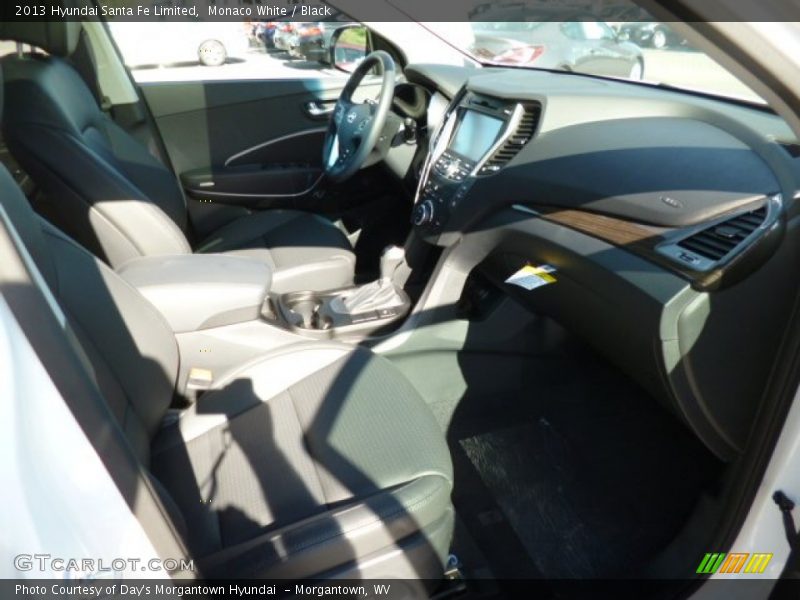 Monaco White / Black 2013 Hyundai Santa Fe Limited
