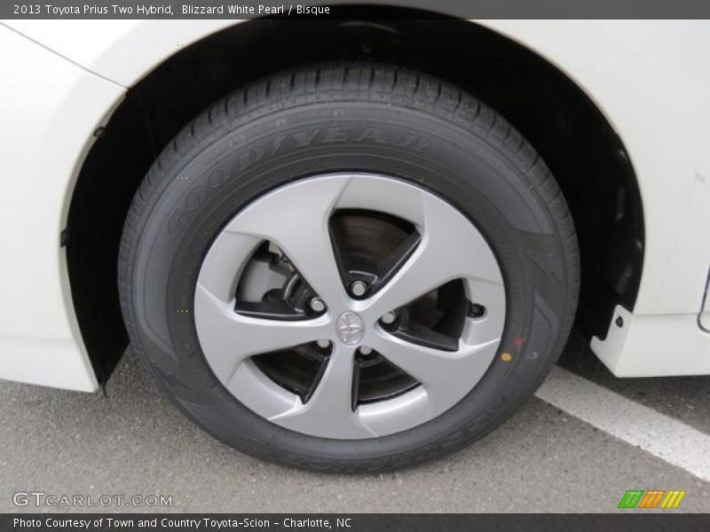 Blizzard White Pearl / Bisque 2013 Toyota Prius Two Hybrid