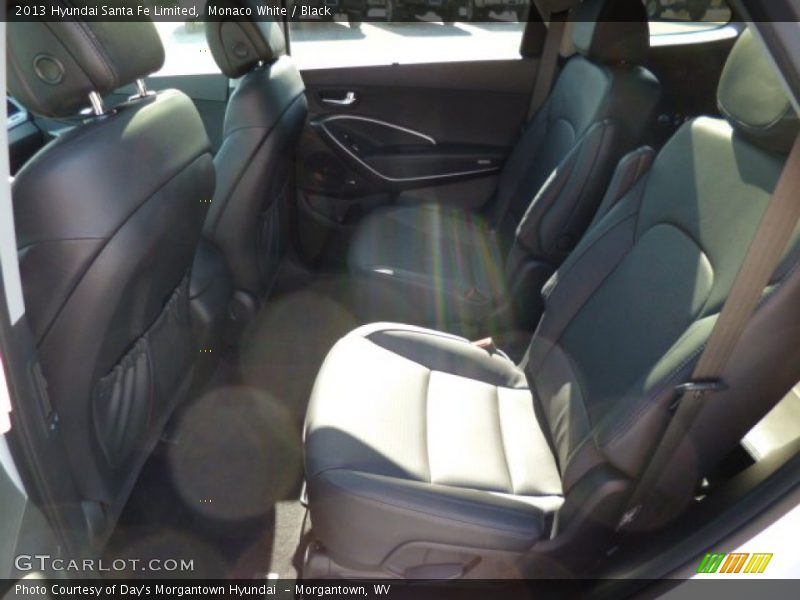 Monaco White / Black 2013 Hyundai Santa Fe Limited