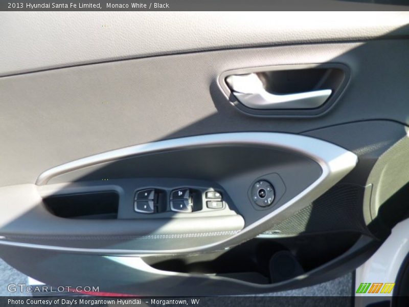Monaco White / Black 2013 Hyundai Santa Fe Limited