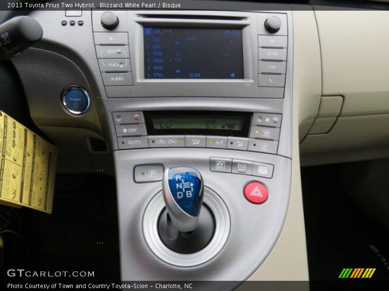 Blizzard White Pearl / Bisque 2013 Toyota Prius Two Hybrid