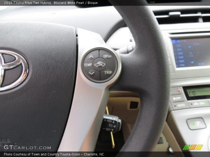 Blizzard White Pearl / Bisque 2013 Toyota Prius Two Hybrid