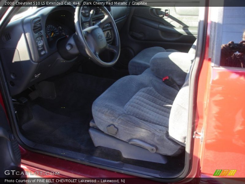 Dark Cherry Red Metallic / Graphite 2000 Chevrolet S10 LS Extended Cab 4x4