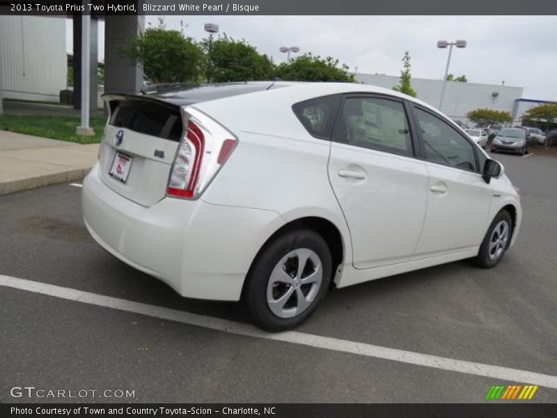 Blizzard White Pearl / Bisque 2013 Toyota Prius Two Hybrid