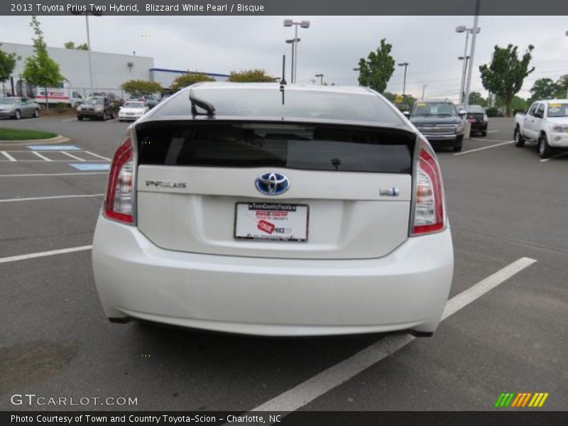 Blizzard White Pearl / Bisque 2013 Toyota Prius Two Hybrid