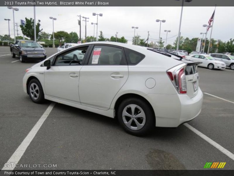 Blizzard White Pearl / Bisque 2013 Toyota Prius Two Hybrid