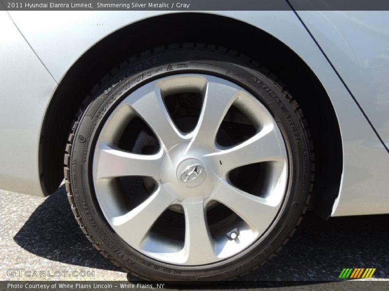 Shimmering Silver Metallic / Gray 2011 Hyundai Elantra Limited