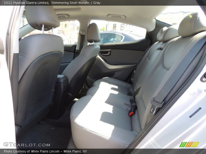 Shimmering Silver Metallic / Gray 2011 Hyundai Elantra Limited