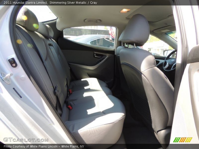 Shimmering Silver Metallic / Gray 2011 Hyundai Elantra Limited
