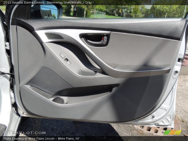 Shimmering Silver Metallic / Gray 2011 Hyundai Elantra Limited