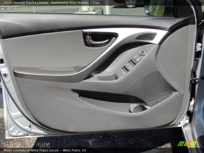 Shimmering Silver Metallic / Gray 2011 Hyundai Elantra Limited