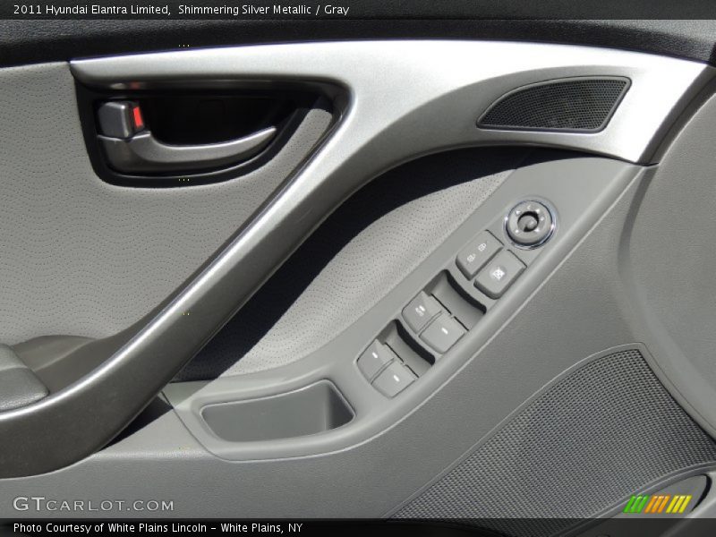 Shimmering Silver Metallic / Gray 2011 Hyundai Elantra Limited