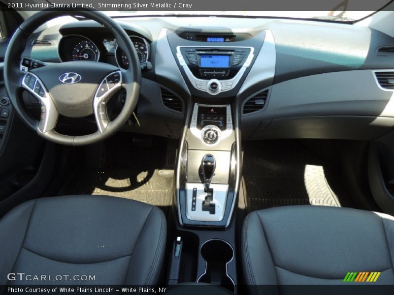 Shimmering Silver Metallic / Gray 2011 Hyundai Elantra Limited