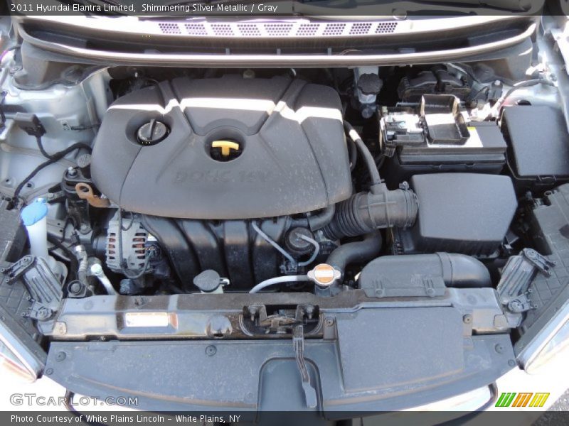 Shimmering Silver Metallic / Gray 2011 Hyundai Elantra Limited