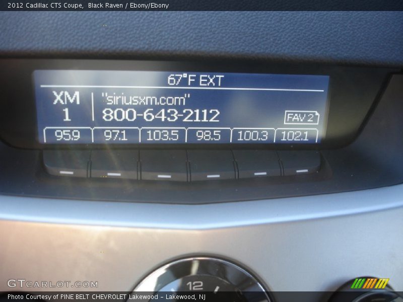 Black Raven / Ebony/Ebony 2012 Cadillac CTS Coupe