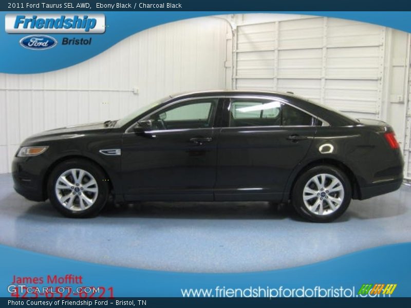 Ebony Black / Charcoal Black 2011 Ford Taurus SEL AWD
