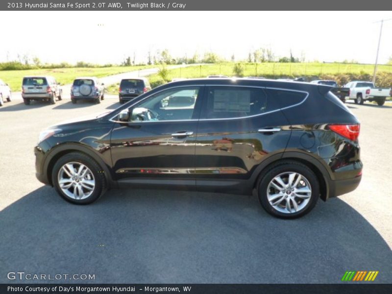Twilight Black / Gray 2013 Hyundai Santa Fe Sport 2.0T AWD
