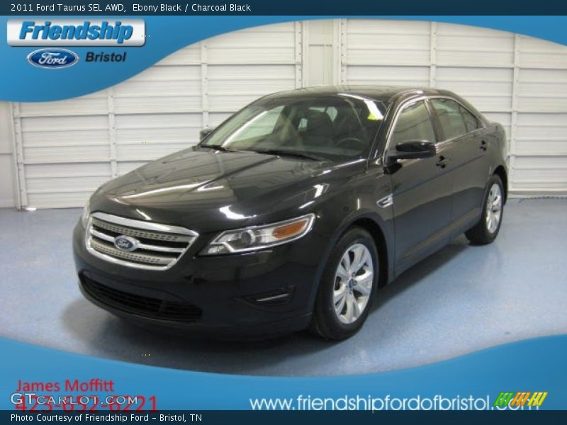Ebony Black / Charcoal Black 2011 Ford Taurus SEL AWD