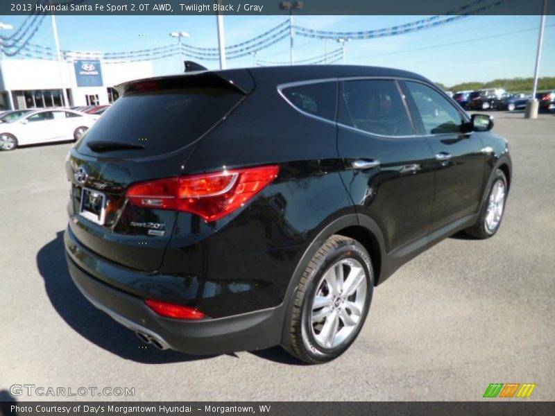 Twilight Black / Gray 2013 Hyundai Santa Fe Sport 2.0T AWD