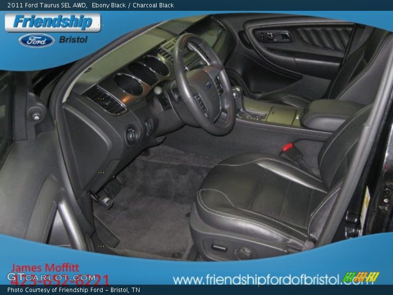 Ebony Black / Charcoal Black 2011 Ford Taurus SEL AWD