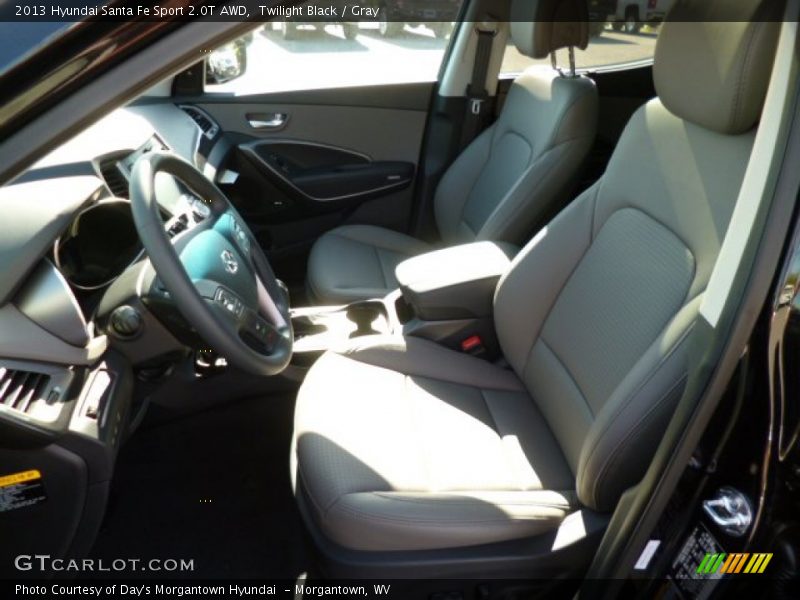Twilight Black / Gray 2013 Hyundai Santa Fe Sport 2.0T AWD