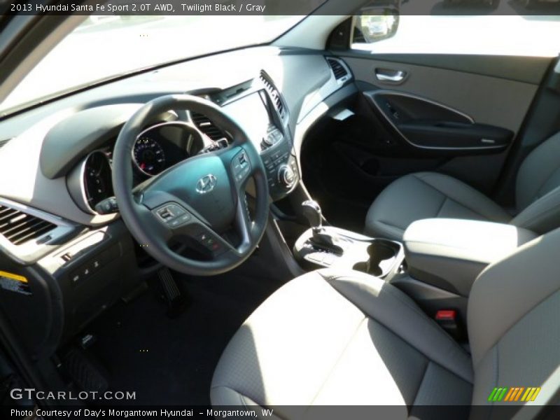 Twilight Black / Gray 2013 Hyundai Santa Fe Sport 2.0T AWD