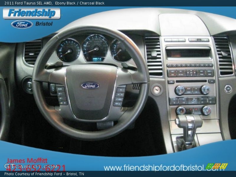 Ebony Black / Charcoal Black 2011 Ford Taurus SEL AWD