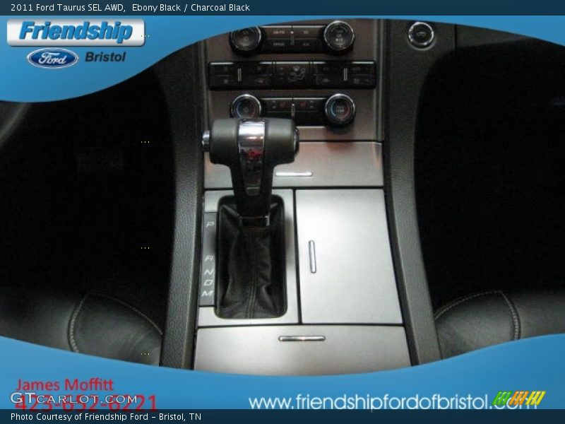Ebony Black / Charcoal Black 2011 Ford Taurus SEL AWD