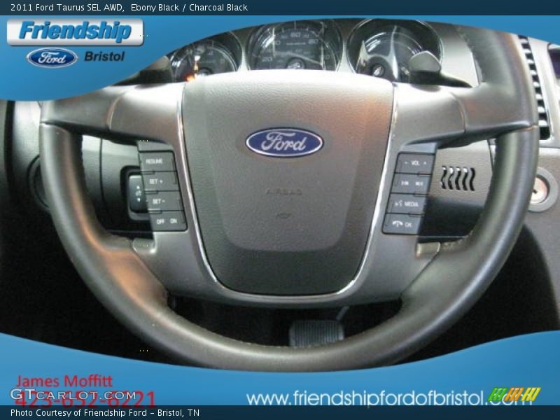 Ebony Black / Charcoal Black 2011 Ford Taurus SEL AWD