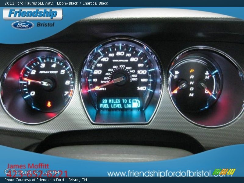 Ebony Black / Charcoal Black 2011 Ford Taurus SEL AWD