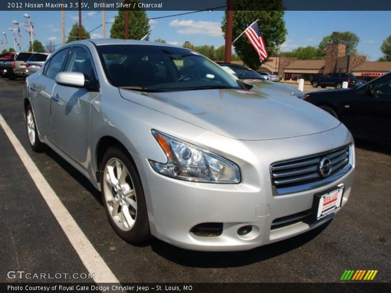Brilliant Silver / Charcoal 2012 Nissan Maxima 3.5 SV