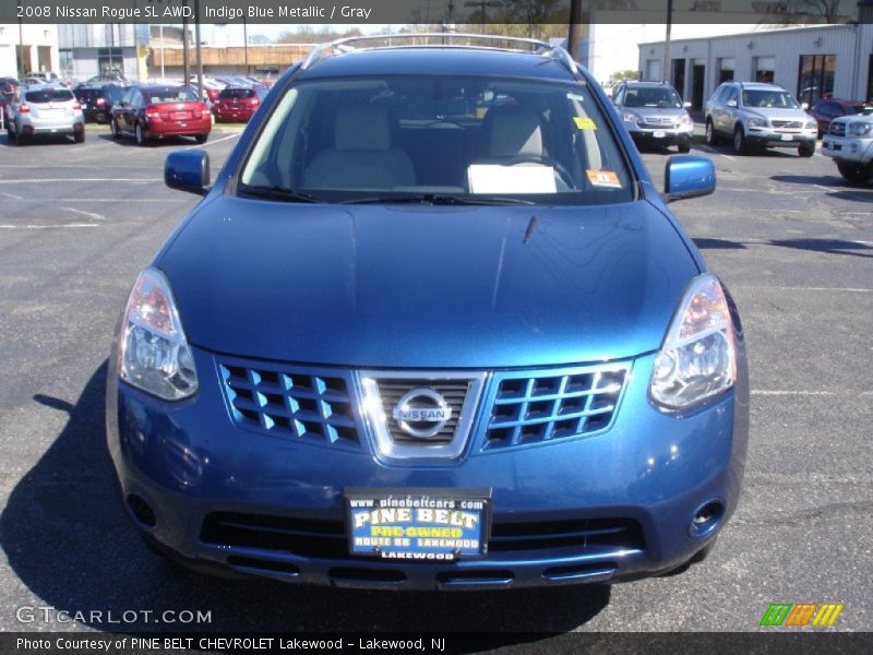 Indigo Blue Metallic / Gray 2008 Nissan Rogue SL AWD