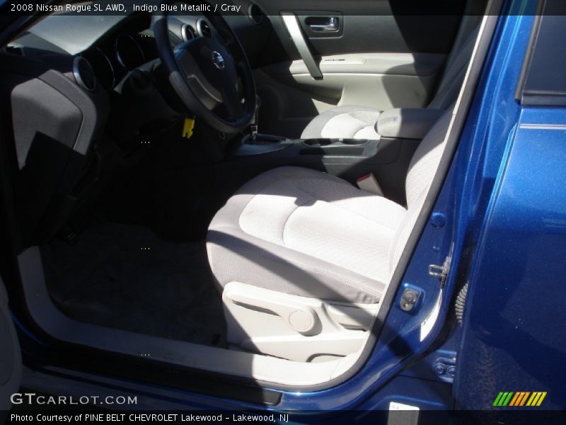 Indigo Blue Metallic / Gray 2008 Nissan Rogue SL AWD