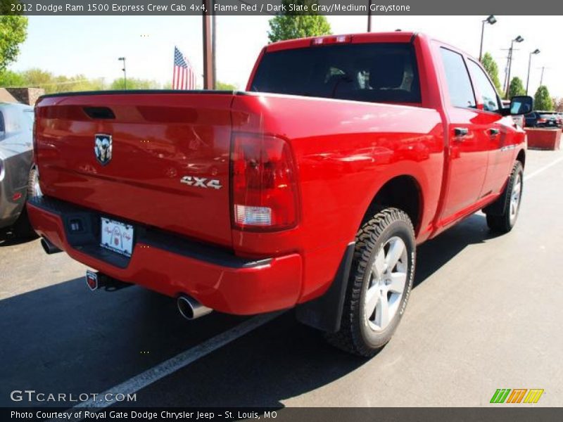 Flame Red / Dark Slate Gray/Medium Graystone 2012 Dodge Ram 1500 Express Crew Cab 4x4