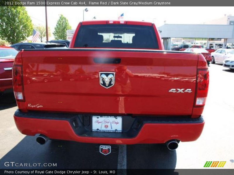 Flame Red / Dark Slate Gray/Medium Graystone 2012 Dodge Ram 1500 Express Crew Cab 4x4