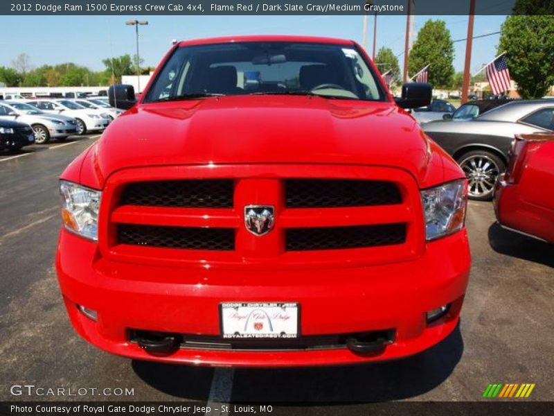 Flame Red / Dark Slate Gray/Medium Graystone 2012 Dodge Ram 1500 Express Crew Cab 4x4