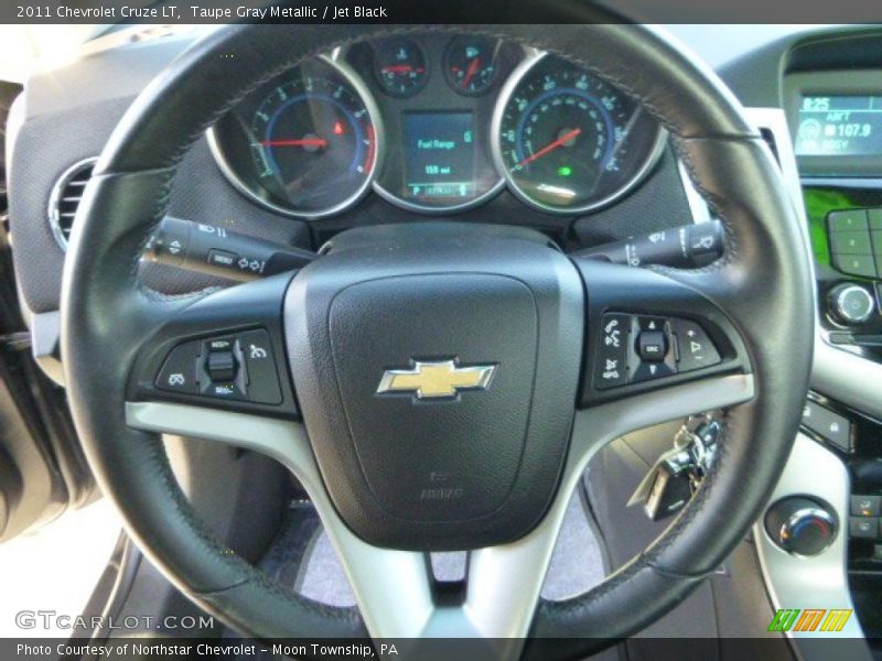 Taupe Gray Metallic / Jet Black 2011 Chevrolet Cruze LT