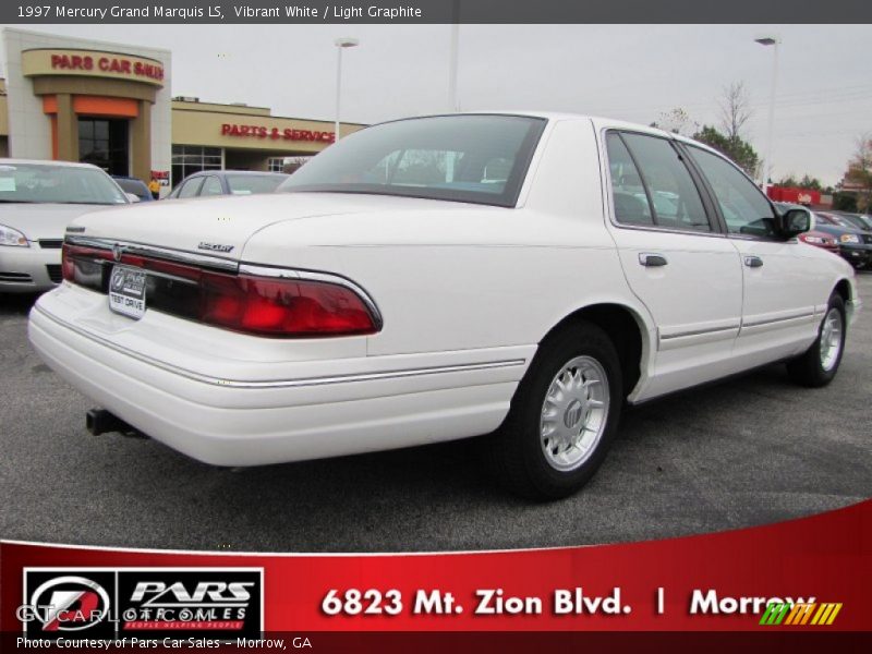 Vibrant White / Light Graphite 1997 Mercury Grand Marquis LS