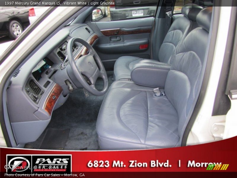Vibrant White / Light Graphite 1997 Mercury Grand Marquis LS
