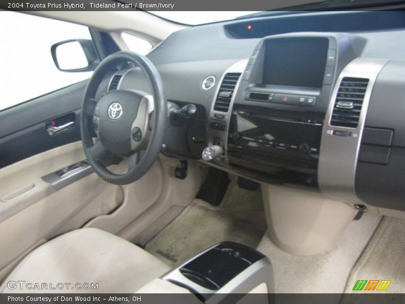 Tideland Pearl / Brown/Ivory 2004 Toyota Prius Hybrid