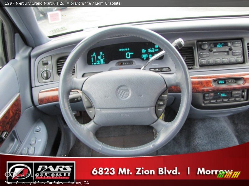 Vibrant White / Light Graphite 1997 Mercury Grand Marquis LS