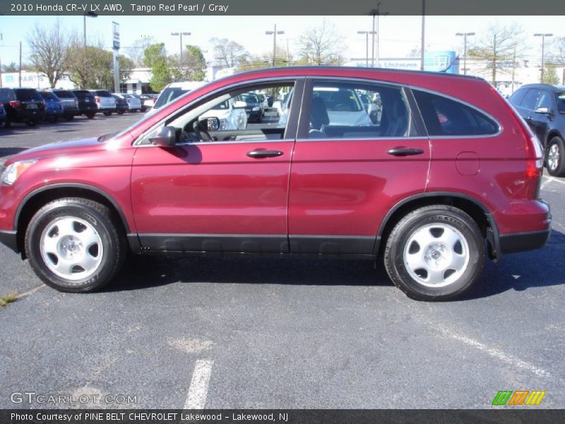 Tango Red Pearl / Gray 2010 Honda CR-V LX AWD