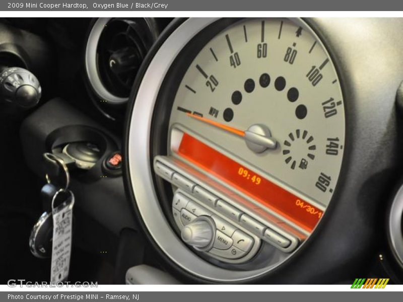 Oxygen Blue / Black/Grey 2009 Mini Cooper Hardtop
