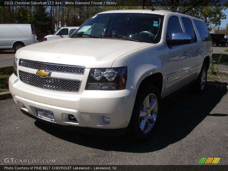 White Diamond Tricoat / Ebony 2013 Chevrolet Suburban LTZ 4x4
