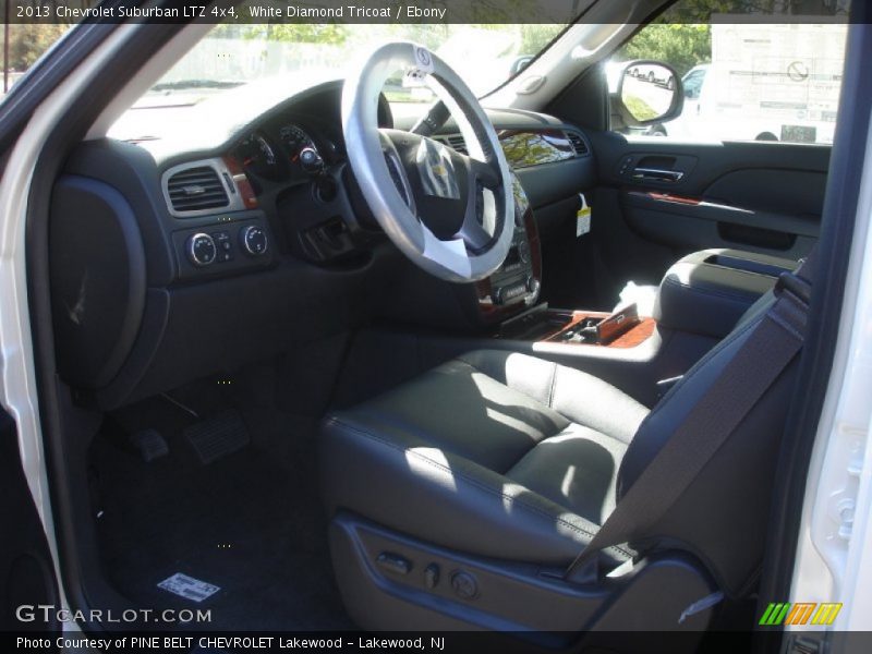 White Diamond Tricoat / Ebony 2013 Chevrolet Suburban LTZ 4x4