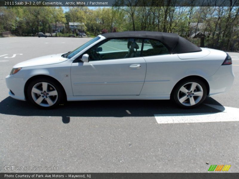 Arctic White / Parchment 2011 Saab 9-3 2.0T Convertible