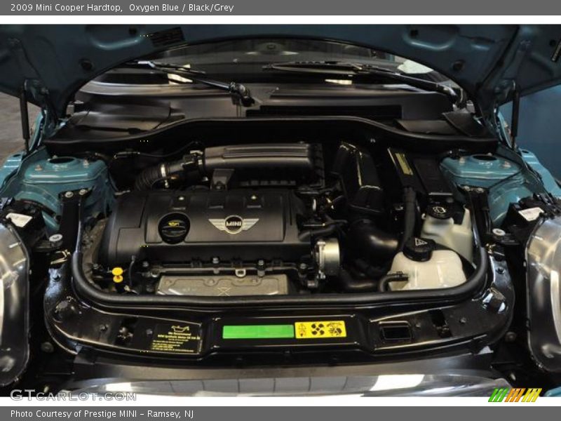 Oxygen Blue / Black/Grey 2009 Mini Cooper Hardtop
