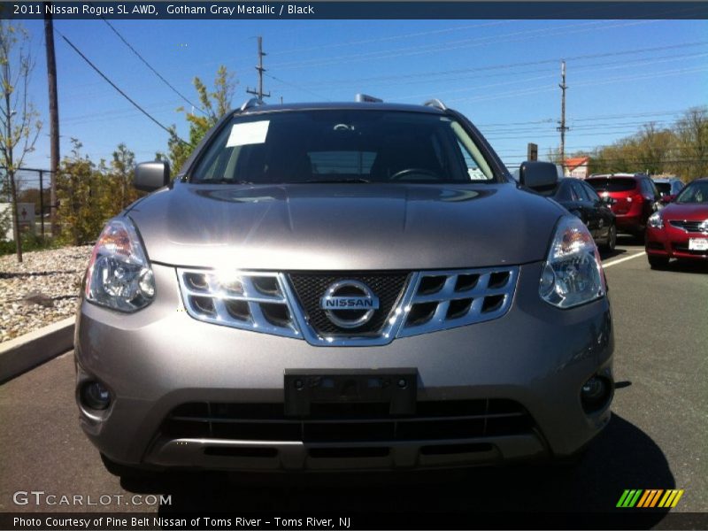 Gotham Gray Metallic / Black 2011 Nissan Rogue SL AWD