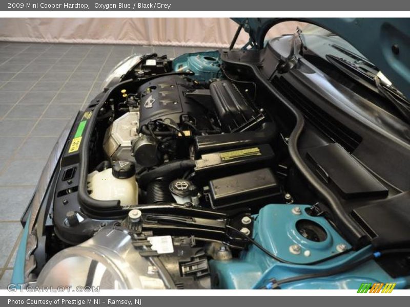 Oxygen Blue / Black/Grey 2009 Mini Cooper Hardtop