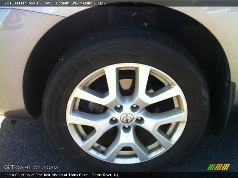 Gotham Gray Metallic / Black 2011 Nissan Rogue SL AWD